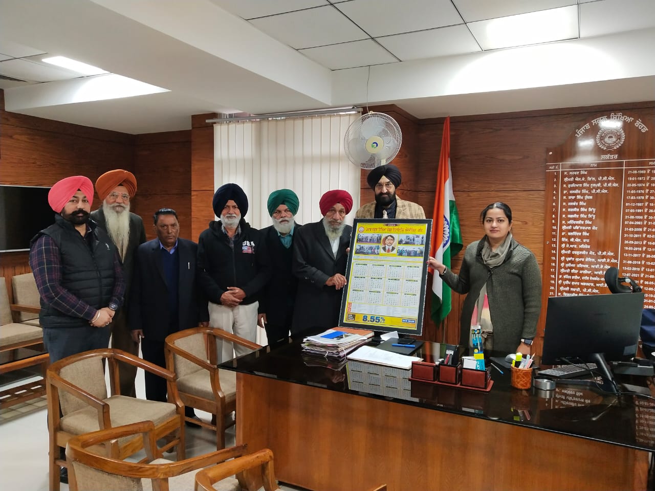 पंजाब स्कूल एजुकेशन बोर्ड रिटायरिज एसोसिएशन ने नए साल 2025 का कैलेंडर बोर्ड के माध्यम से जारी किया।
